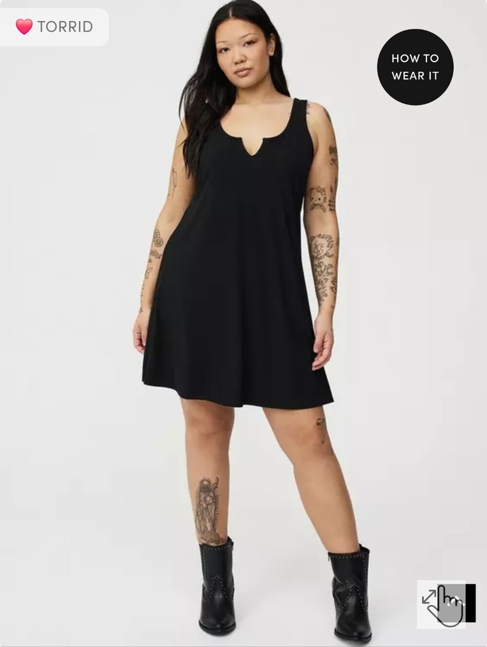 torrid 2 super soft rib mini dress